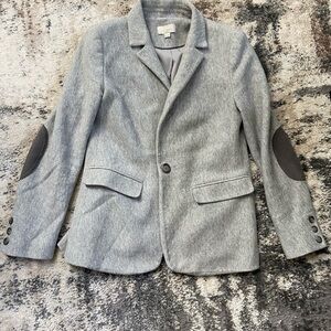 LOFT Gray Blazer Tailored Suit Jacket